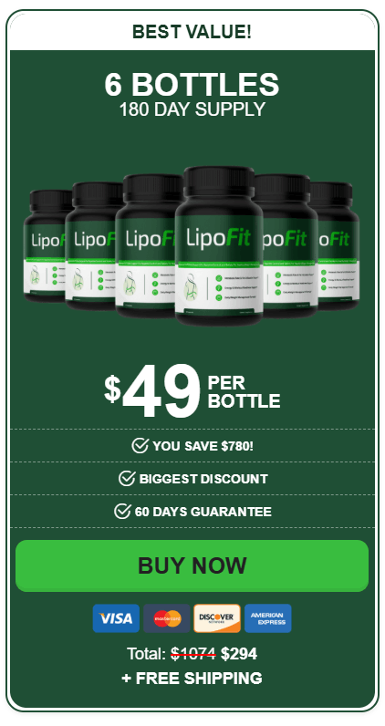lipofit 6 bottles price